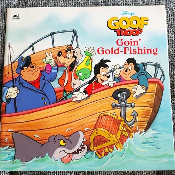 Disney Children's Book-Goof Troop Goin' Gold-Fishing - Picture 1 of 8